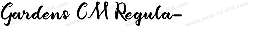 Gardens CM Regula字体转换